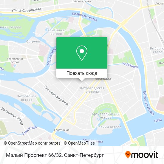 Карта Малый Проспект 66/32