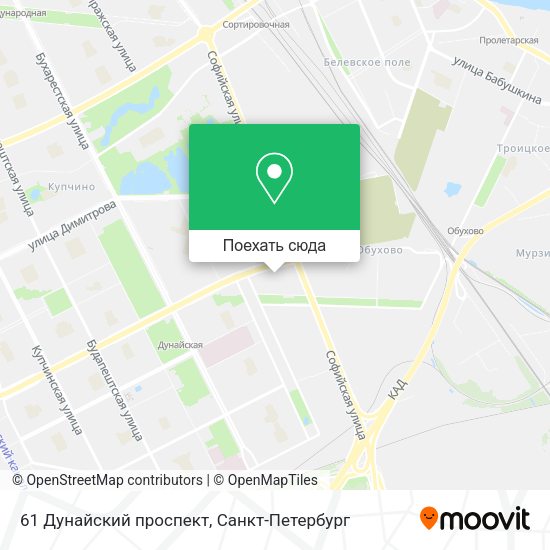 Карта 61 Дунайский проспект