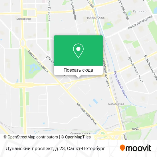 Карта Дунайский проспект, д.23