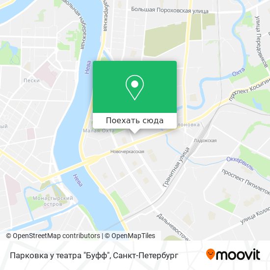 Карта Парковка у театра "Буфф"