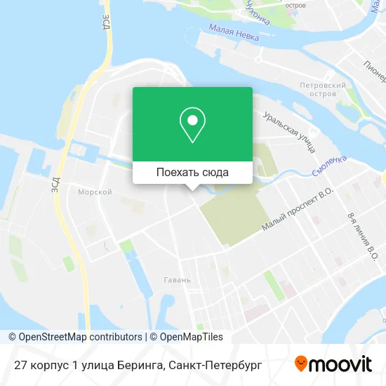Карта 27 корпус 1 улица Беринга
