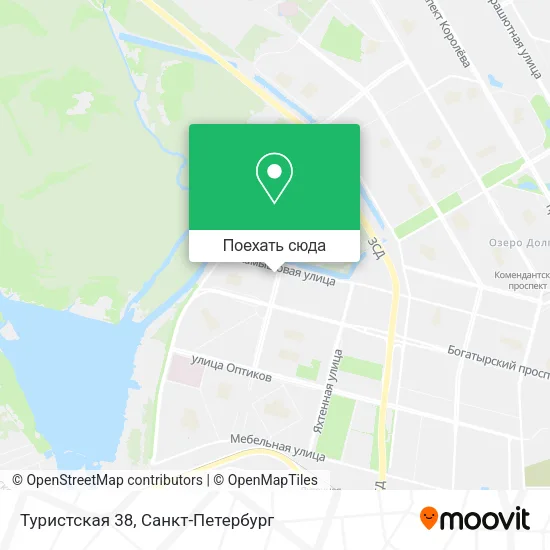 Карта Туристская 38