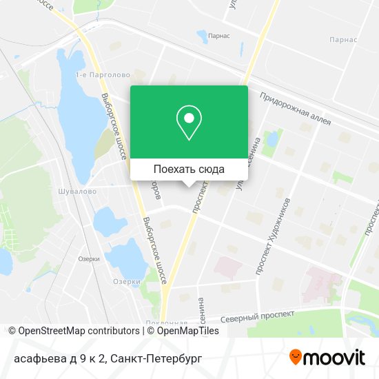 Карта асафьева д 9 к 2