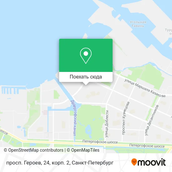 Карта просп. Героев, 24, корп. 2