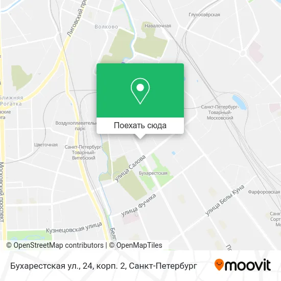 Карта Бухарестская ул., 24, корп. 2