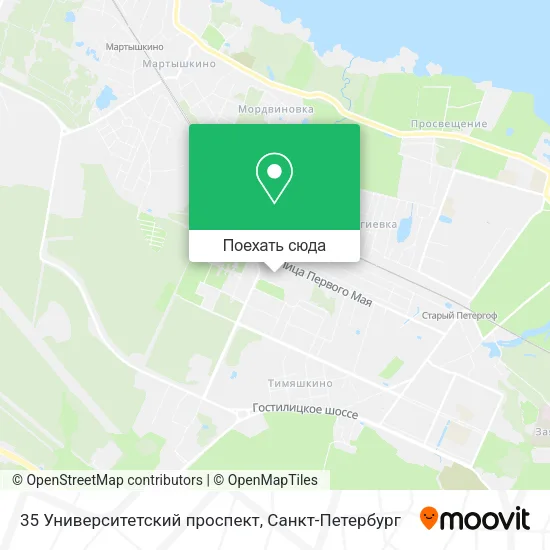 Карта 35 Университетский проспект