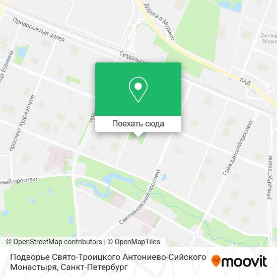 Карта Подворье Свято-Троицкого Антониево-Сийского Монастыря
