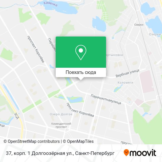Карта 37, корп. 1 Долгоозёрная ул.