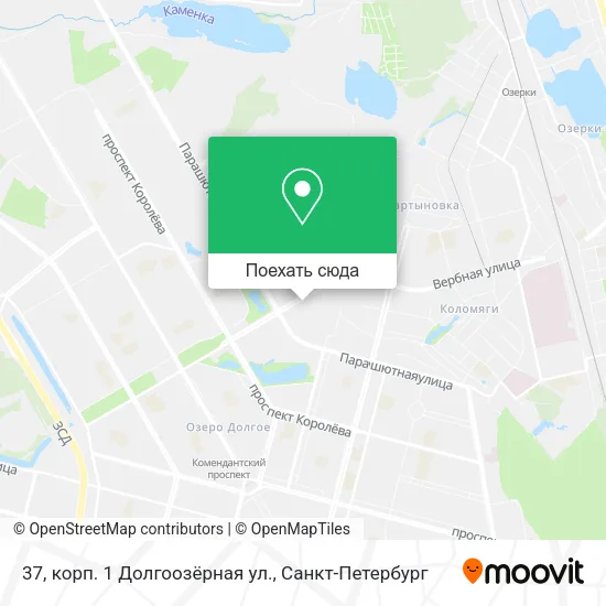 Карта 37, корп. 1 Долгоозёрная ул.