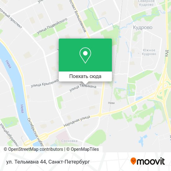 Карта ул. Тельмана 44