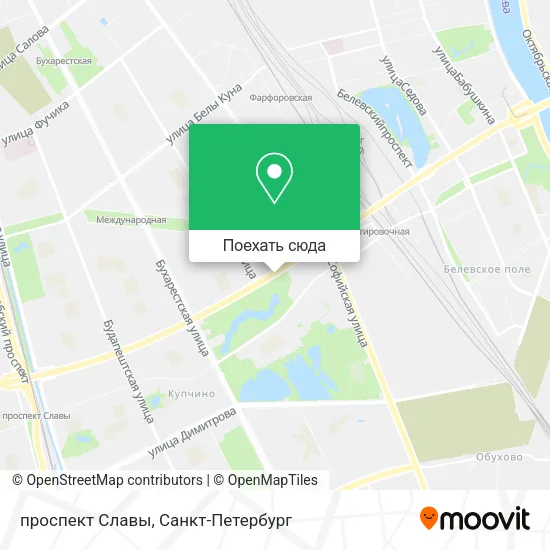 Карта проспект Славы