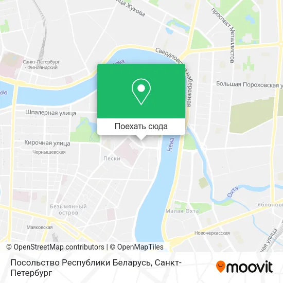 Карта Посольство Республики Беларусь