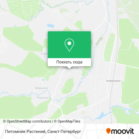 Карта Питомник Растений