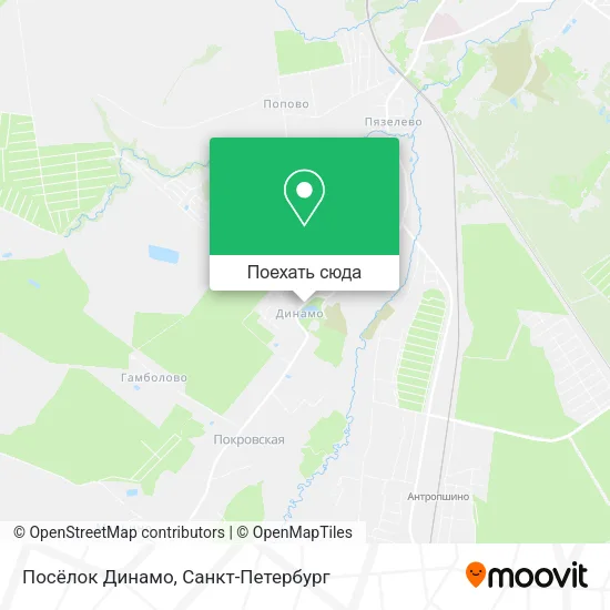 Карта Посёлок Динамо