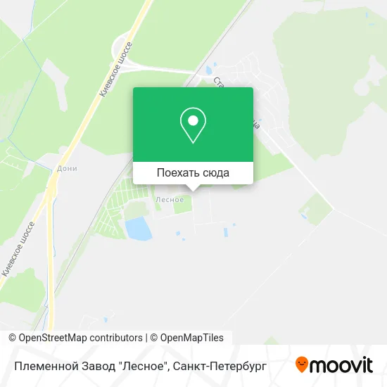 Карта Племенной Завод "Лесное"