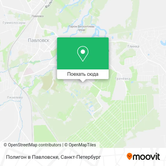 Карта Полигон в Павловске