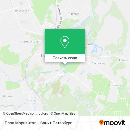 Карта Парк Мариенталь