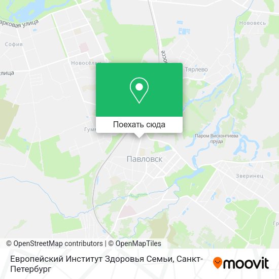 Карта Европейский Институт Здоровья Семьи