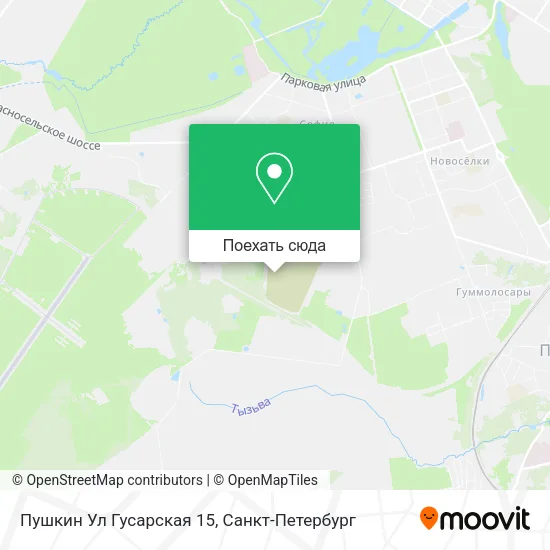 Карта Пушкин Ул Гусарская 15