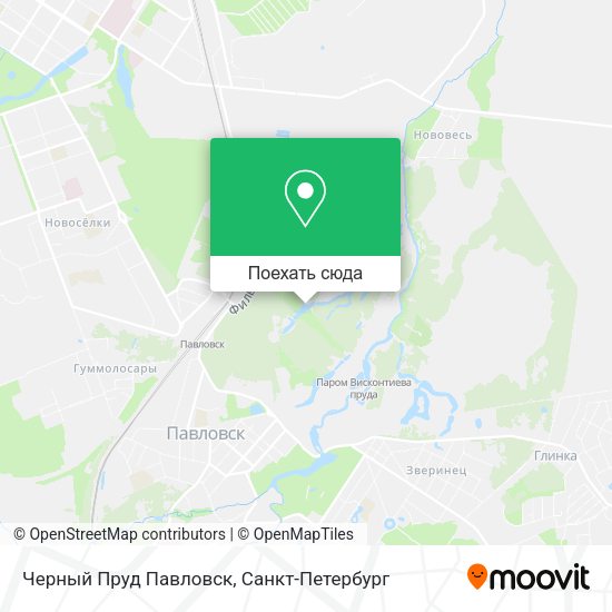 Карта Черный Пруд Павловск