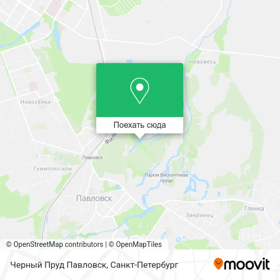 Карта Черный Пруд Павловск