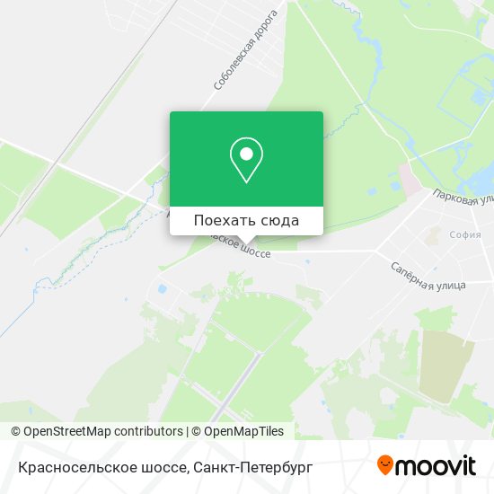 Карта Красносельское шоссе