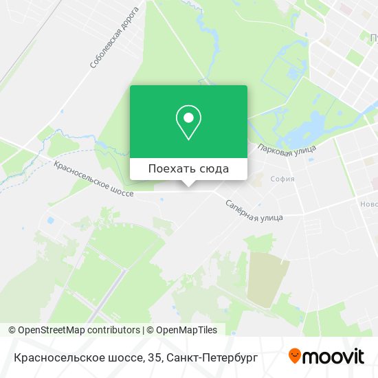 Карта Красносельское шоссе, 35