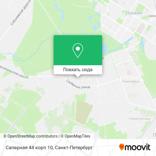 Карта Саперная 44 корп 10