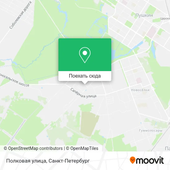 Карта Полковая улица