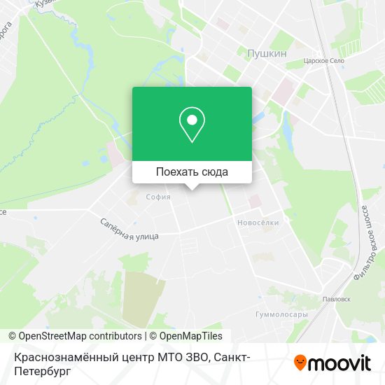 Карта Краснознамённый центр МТО ЗВО