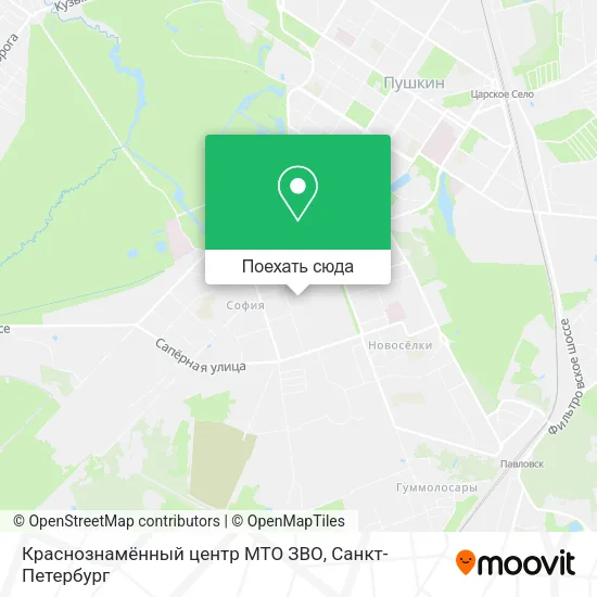 Карта Краснознамённый центр МТО ЗВО