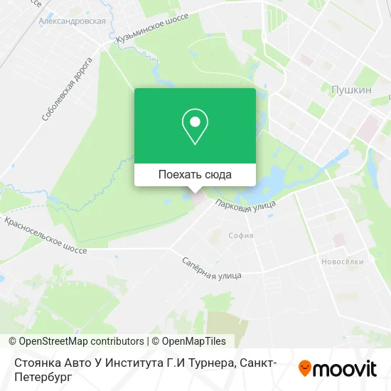 Карта Стоянка Авто У Института Г.И Турнера
