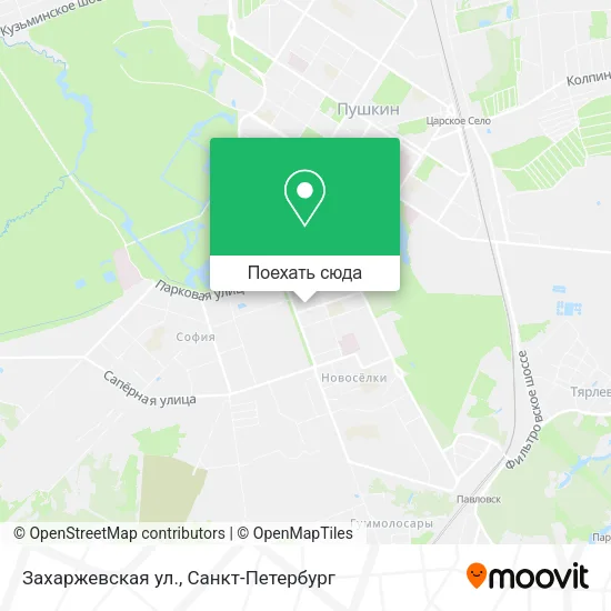 Карта Захаржевская ул.