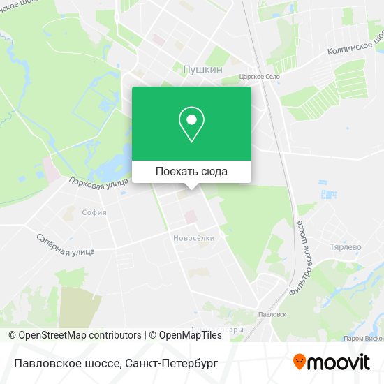 Карта Павловское шоссе