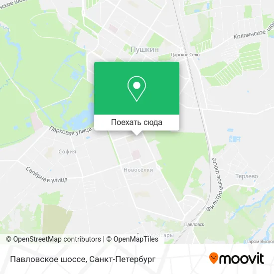 Карта Павловское шоссе