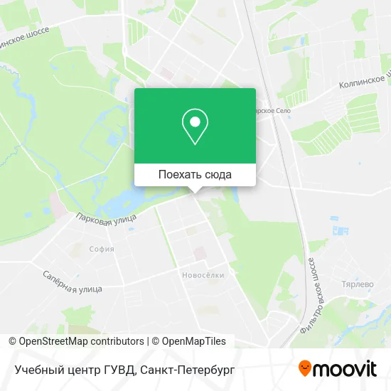 Карта Учебный центр ГУВД