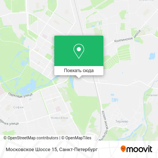 Карта Московское Шоссе 15
