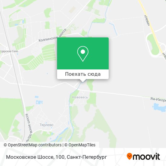 Карта Московское Шоссе, 100