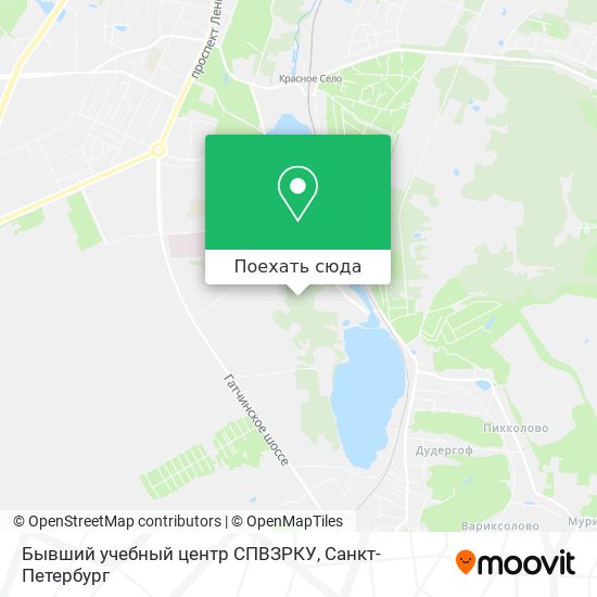 Карта Бывший учебный центр СПВЗРКУ