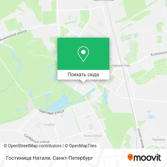 Карта Гостиница Натали