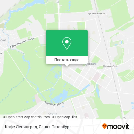Карта Кафе Ленинград