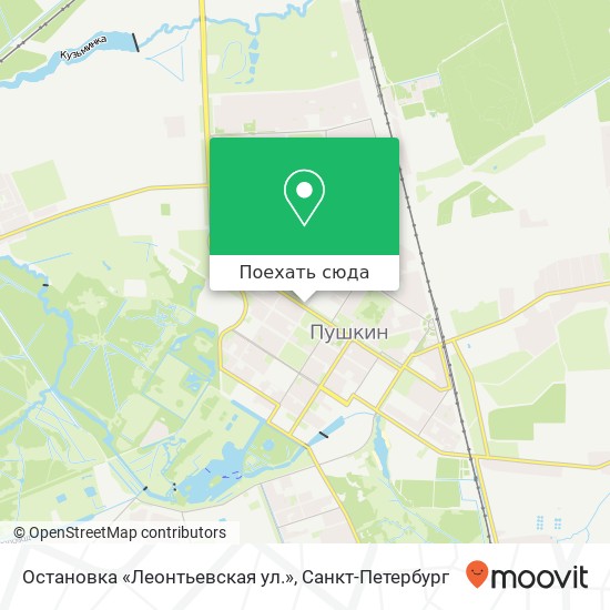 Карта Остановка «Леонтьевская ул.»