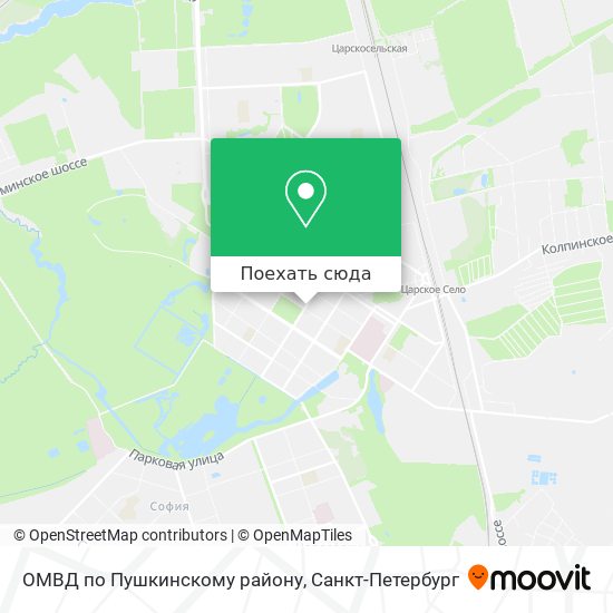 Карта ОМВД по Пушкинскому району