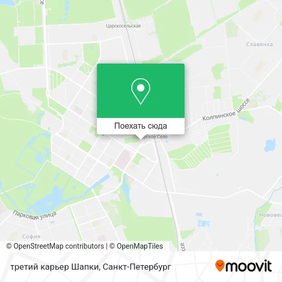 Карта третий карьер Шапки