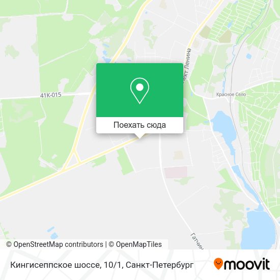 Карта Кингисеппское шоссе, 10/1