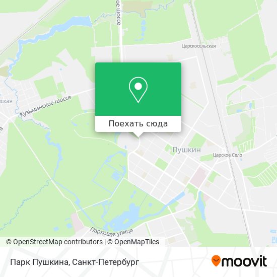 Карта Парк Пушкина