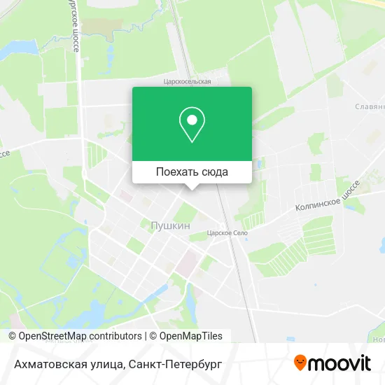Карта Ахматовская улица