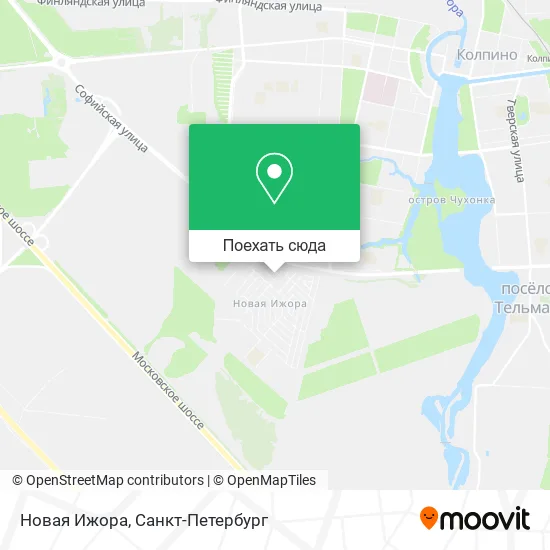 Карта Новая Ижора