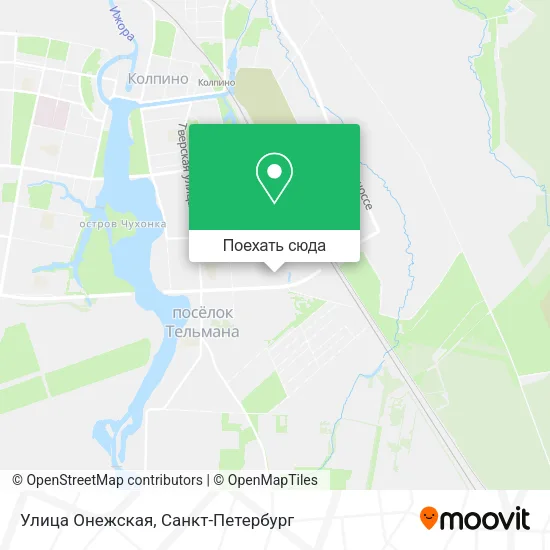 Карта Улица Онежская
