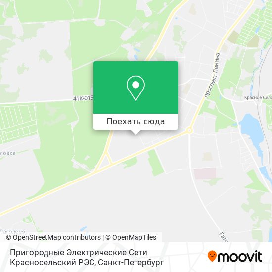 Карта Пригородные Электрические Сети Красносельский РЭС